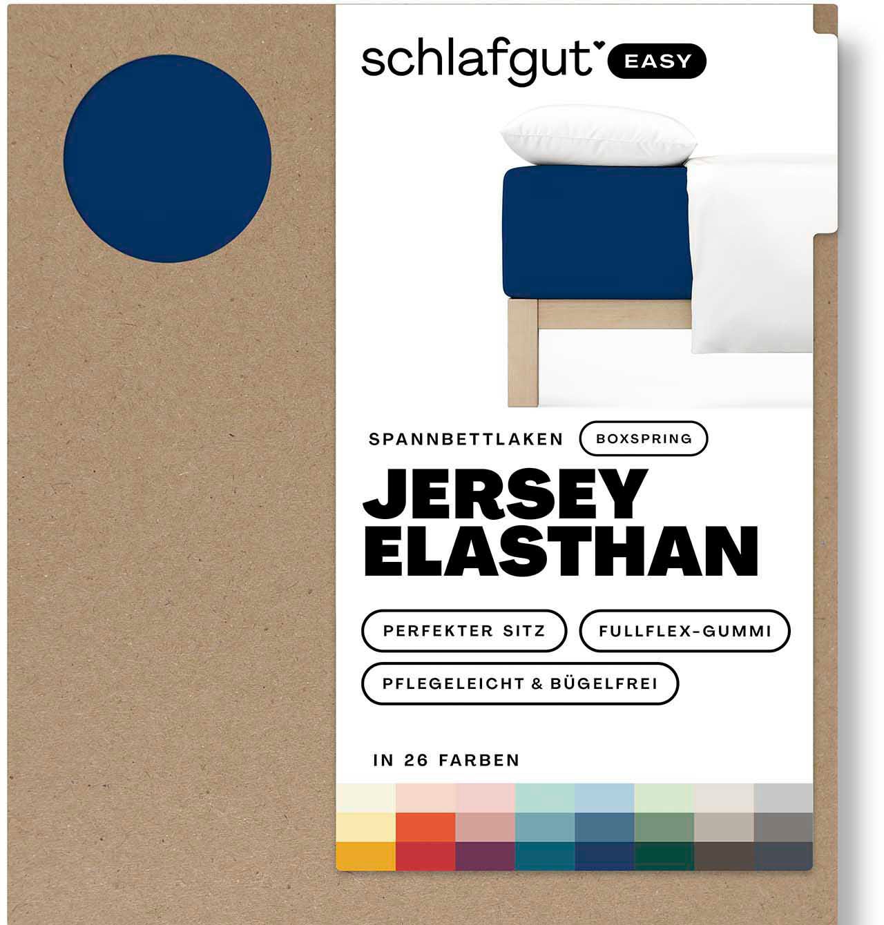 Schlafgut Spannbettlaken »EASY Jersey Elasthan Boxspring« von Schlafgut