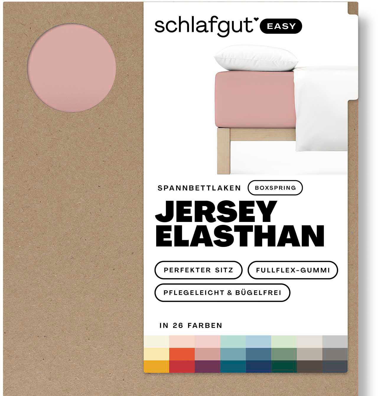 Schlafgut Spannbettlaken »EASY Jersey Elasthan Boxspring« von Schlafgut