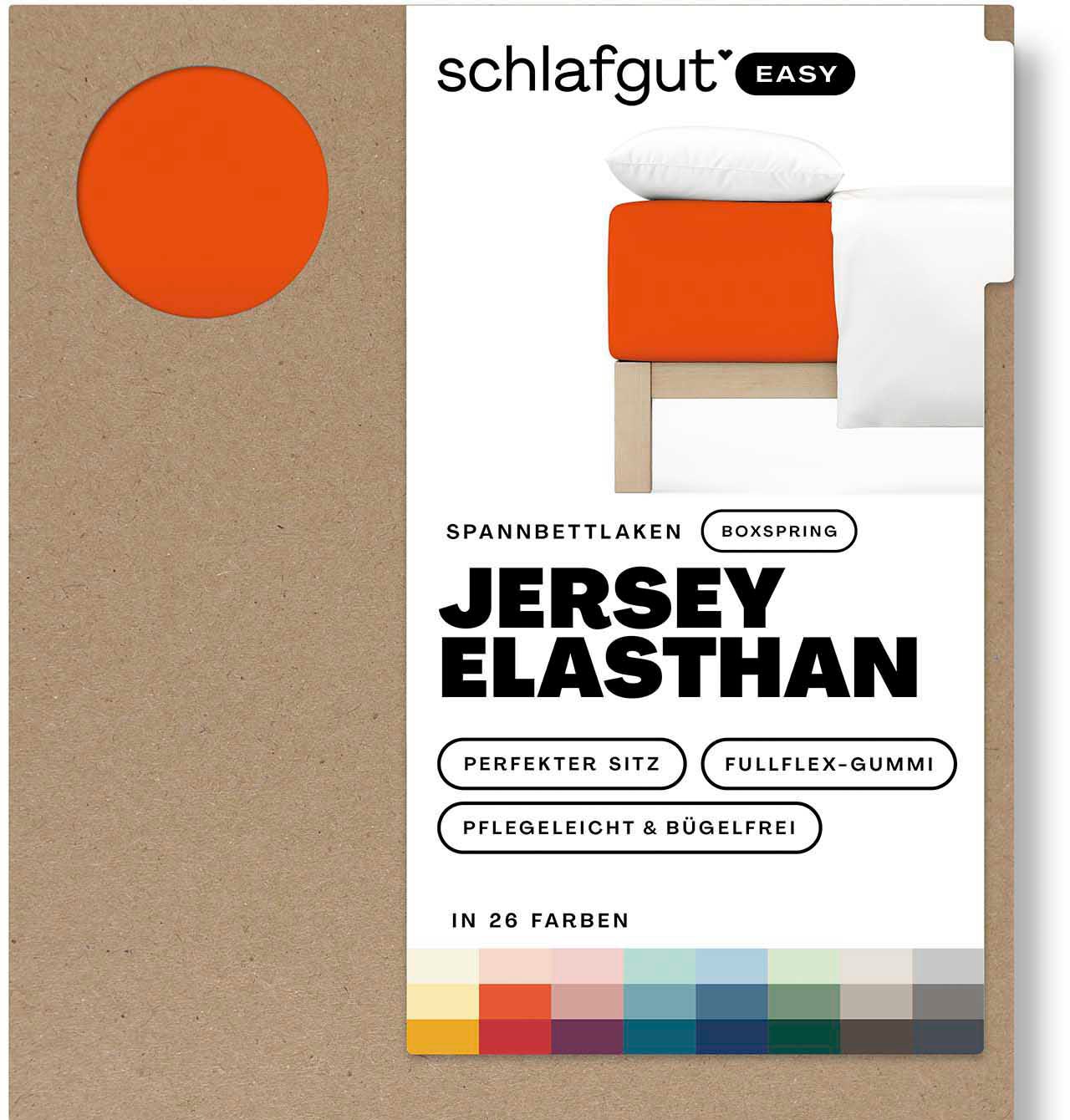 Schlafgut Spannbettlaken »EASY Jersey Elasthan Boxspring« von Schlafgut