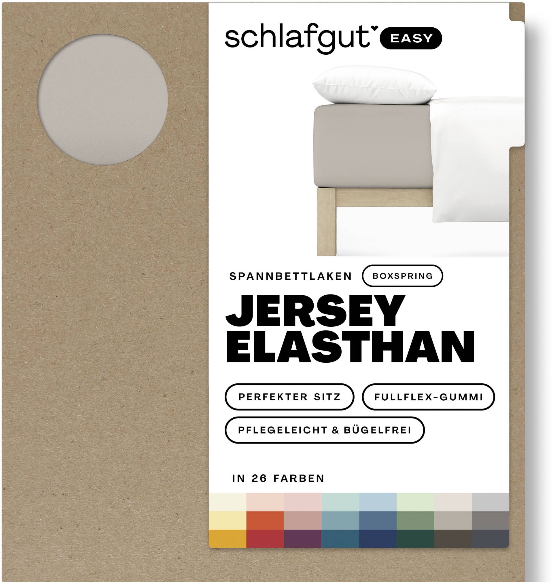 Schlafgut Spannbettlaken »EASY Jersey Elasthan Boxspring« von Schlafgut