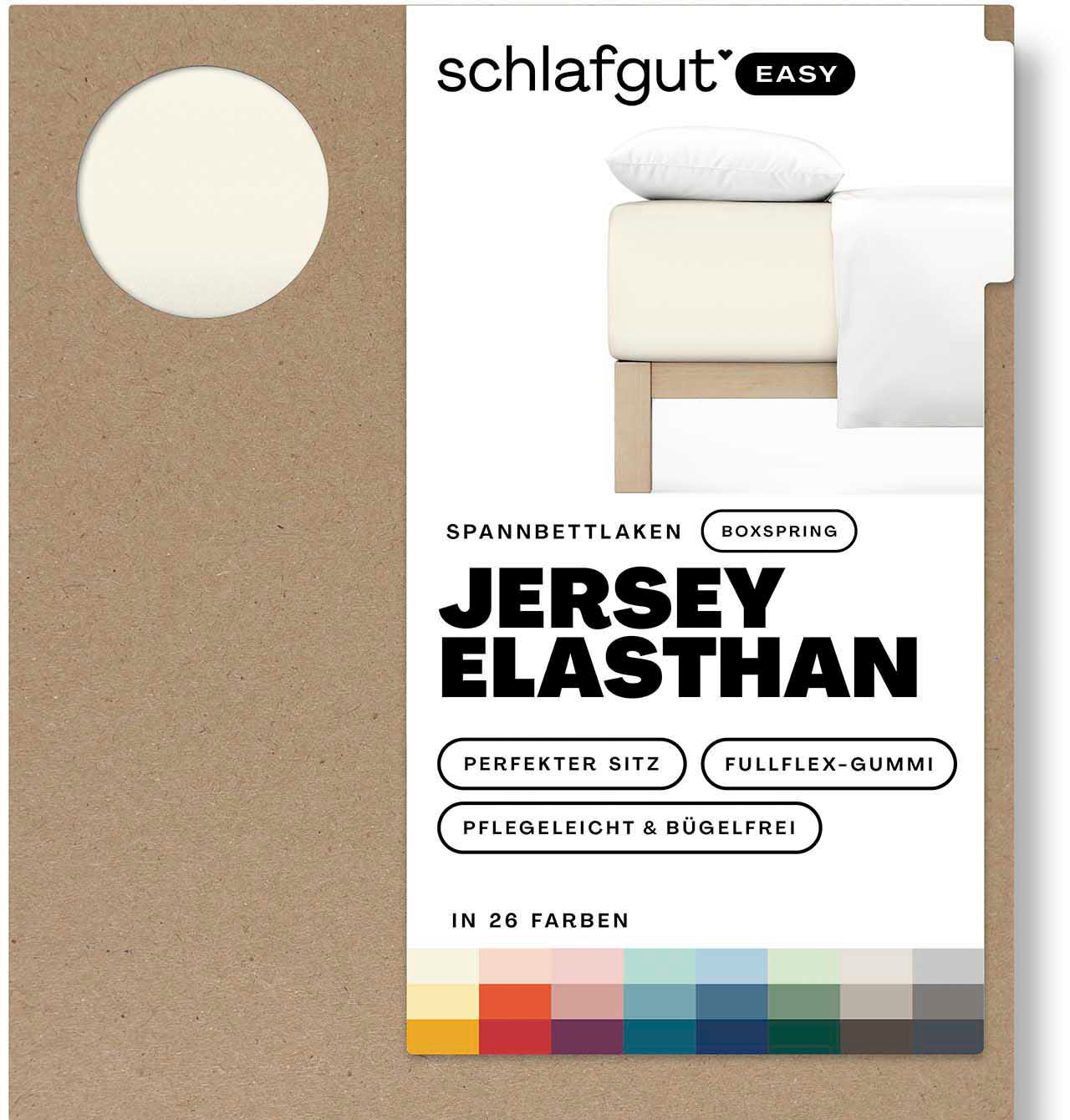 Schlafgut Spannbettlaken »EASY Jersey Elasthan Boxspring« von Schlafgut