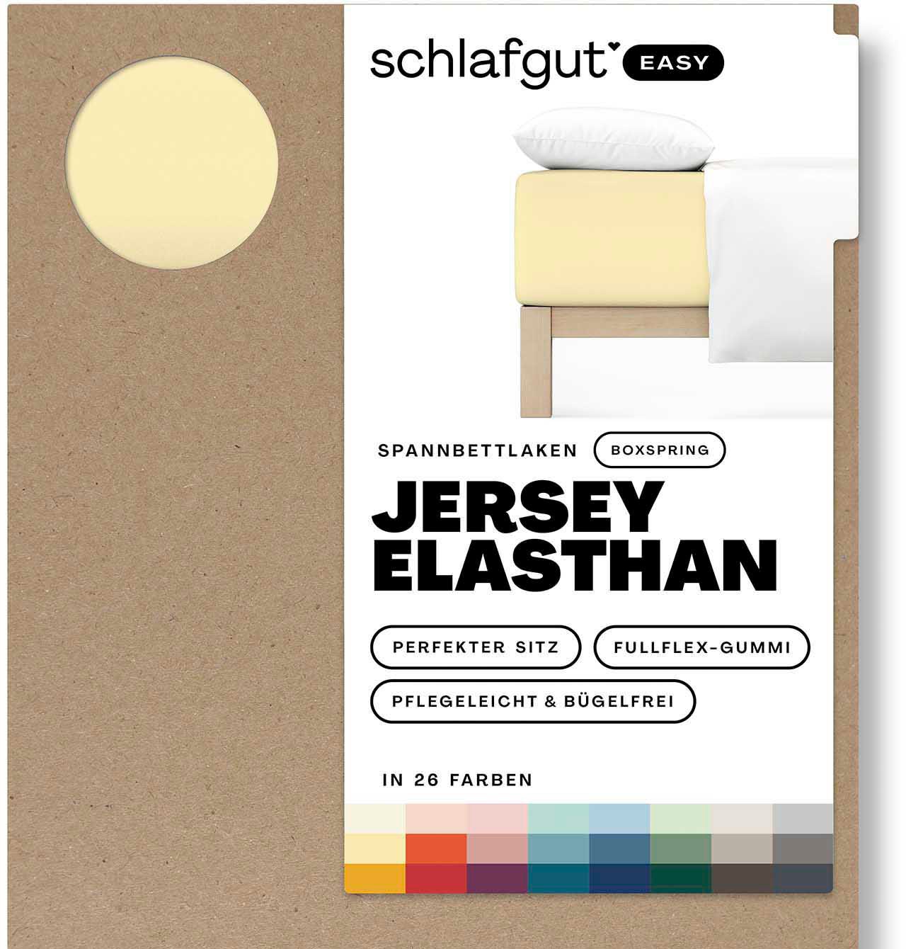 Schlafgut Spannbettlaken »EASY Jersey Elasthan Boxspring« von Schlafgut