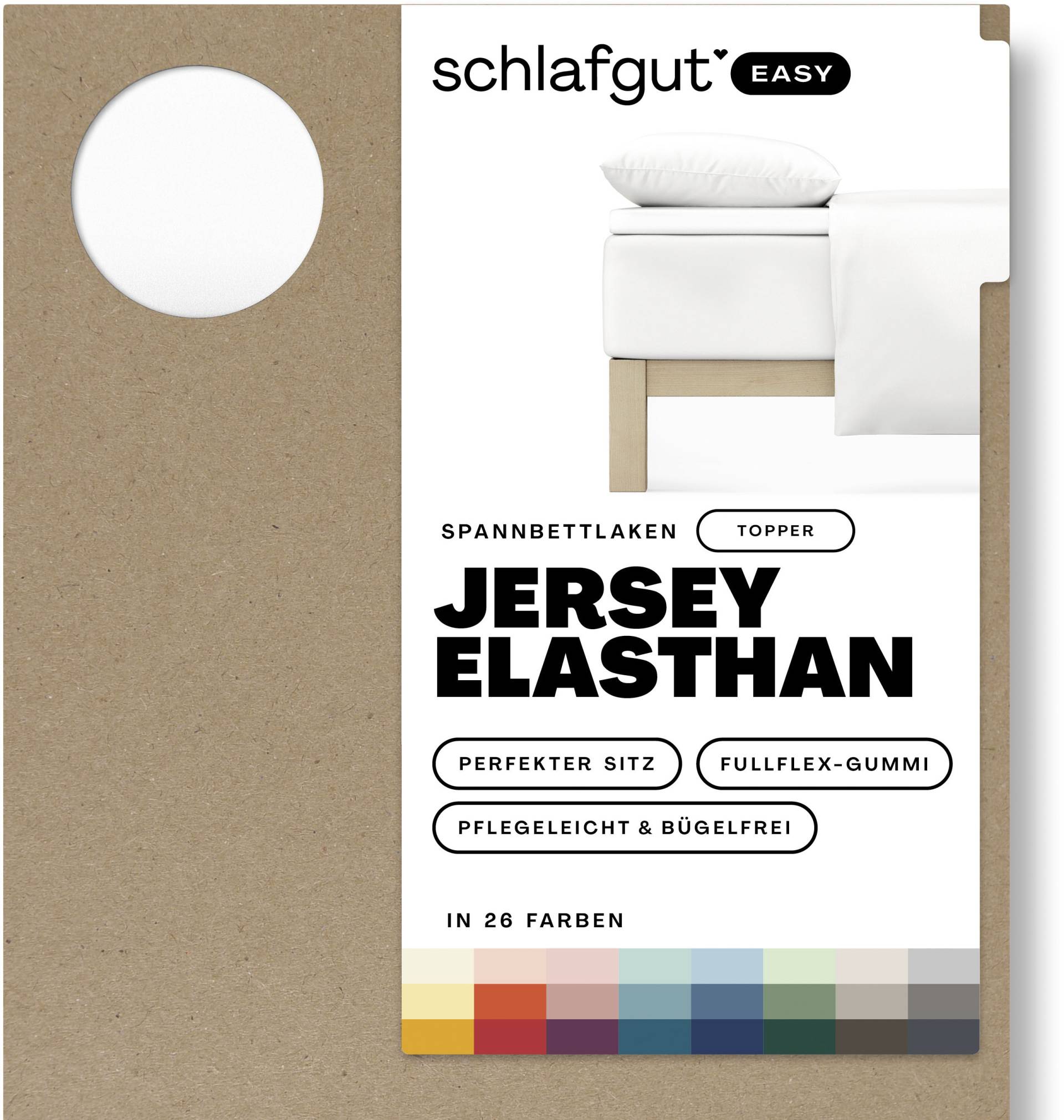 Schlafgut Spannbettlaken »EASY Jersey Elasthan Topper« von Schlafgut