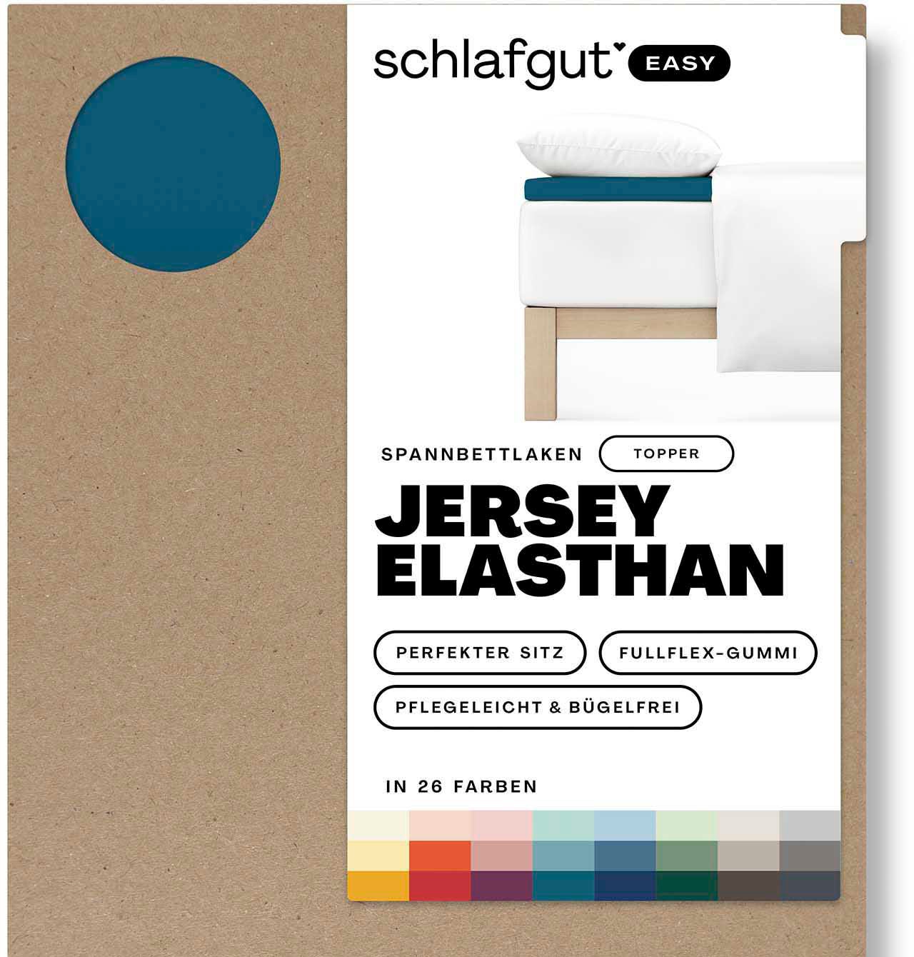 Schlafgut Spannbettlaken »EASY Jersey Elasthan Topper«, MADE IN GREEN by OEKO-TEX® von Schlafgut