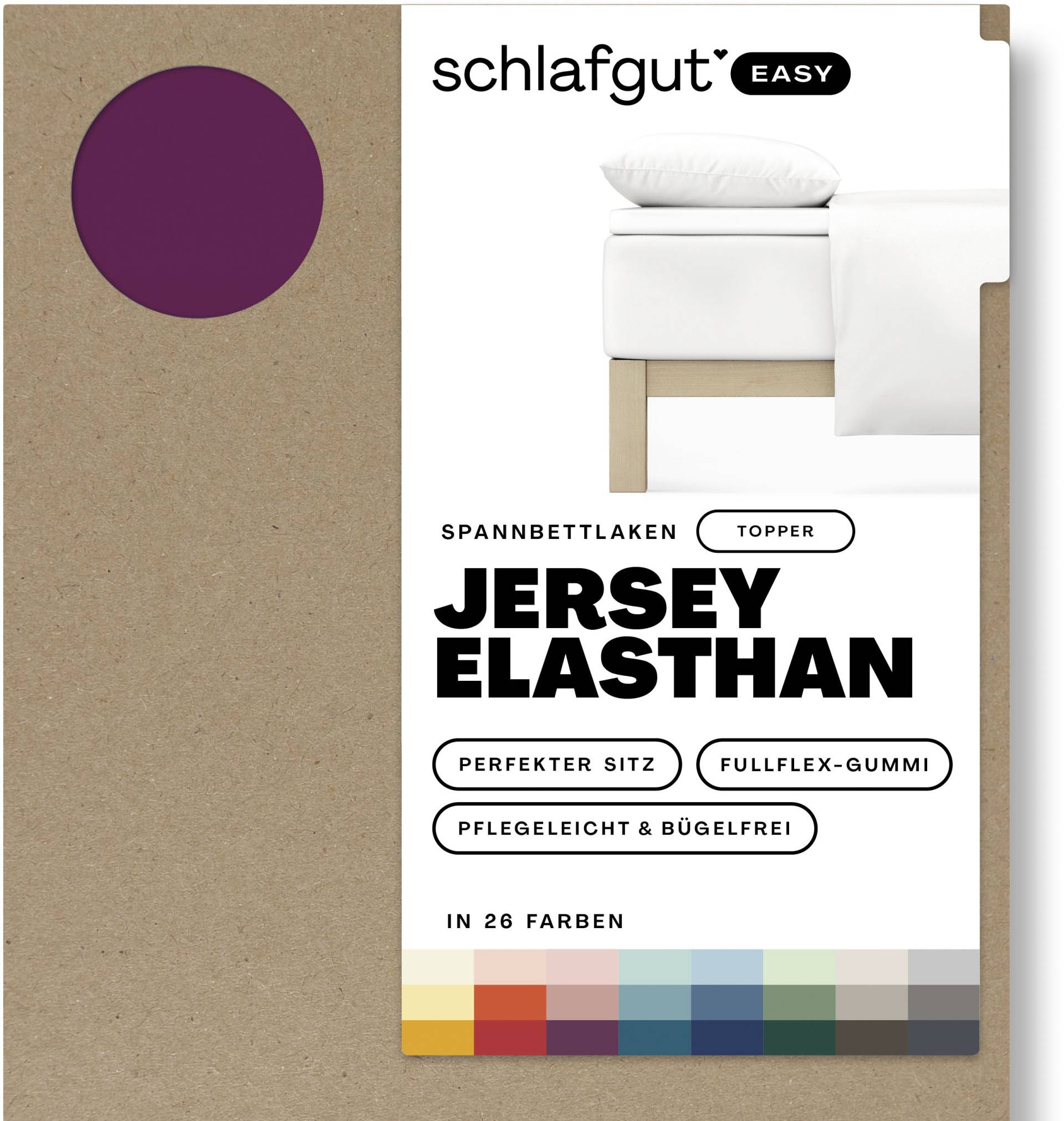 Schlafgut Spannbettlaken »EASY Jersey Elasthan Topper« von Schlafgut