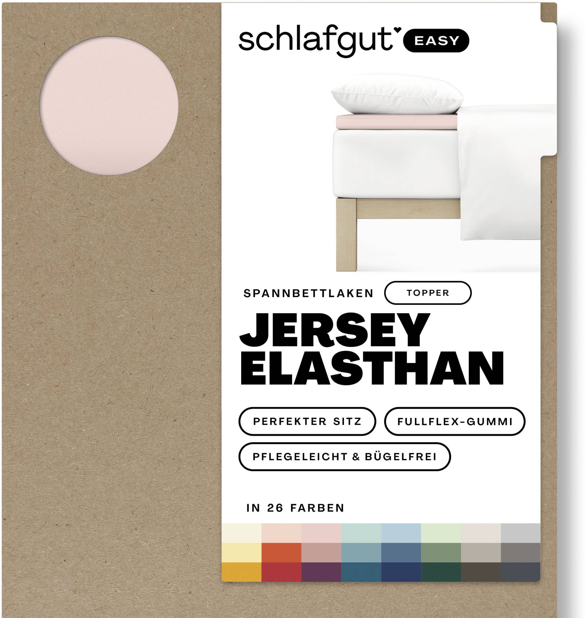 Schlafgut Spannbettlaken »EASY Jersey Elasthan Topper« von Schlafgut