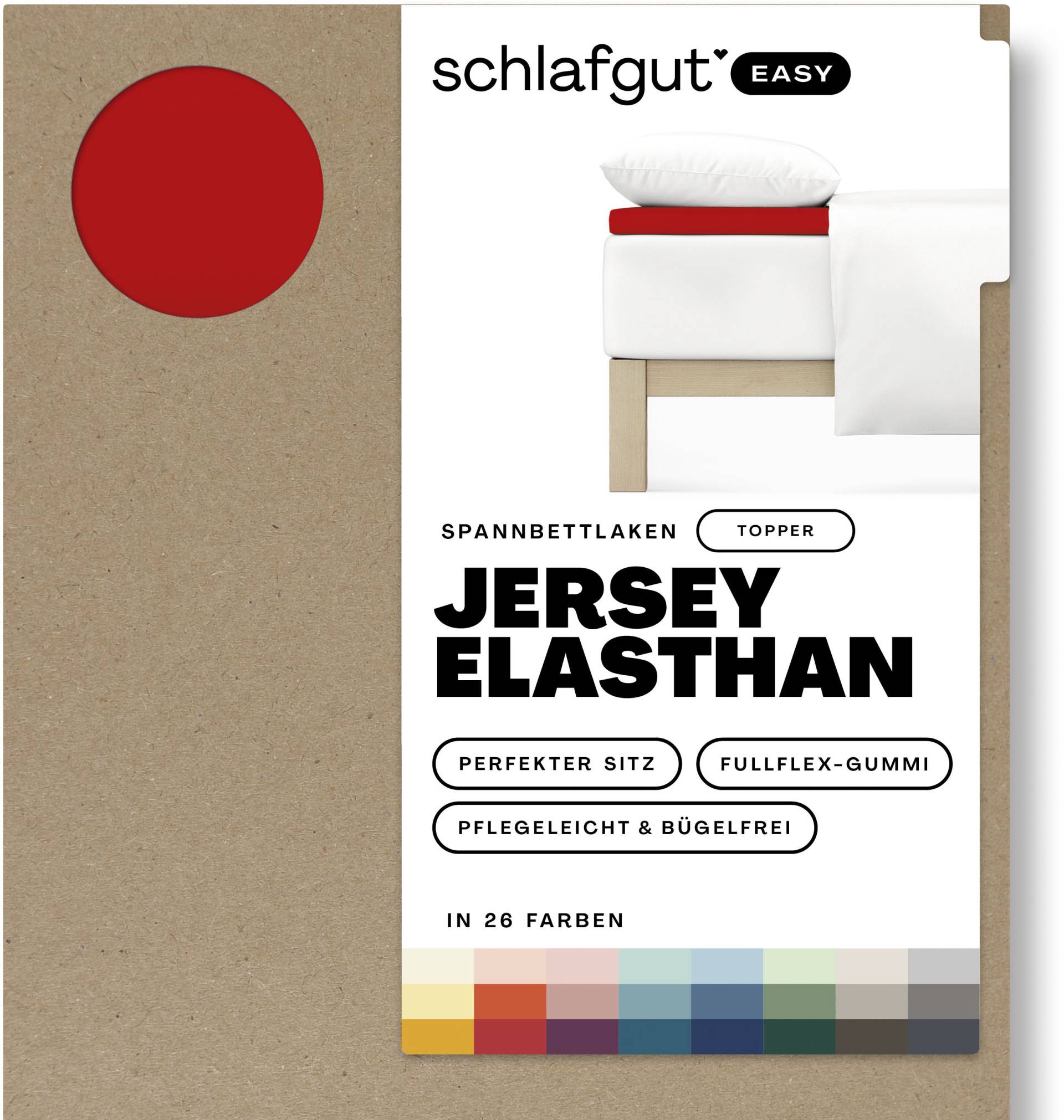 Schlafgut Spannbettlaken »EASY Jersey Elasthan Topper« von Schlafgut