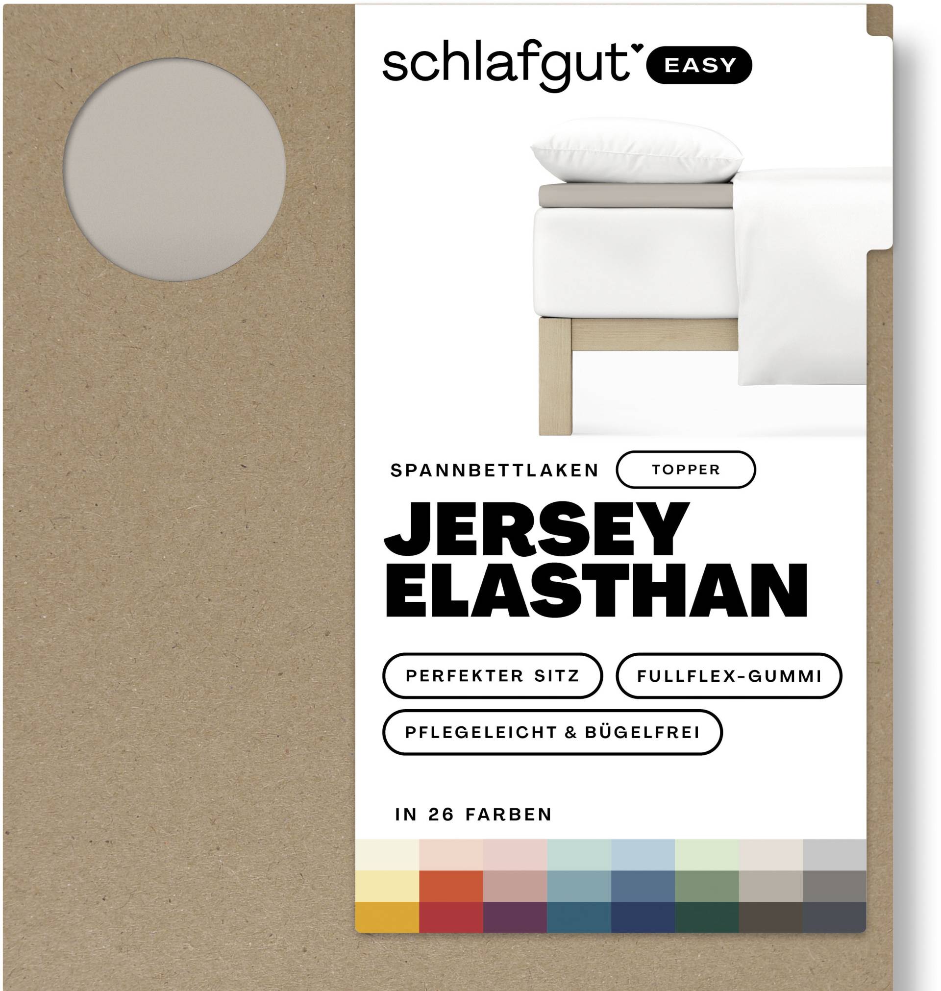 Schlafgut Spannbettlaken »EASY Jersey Elasthan Topper« von Schlafgut