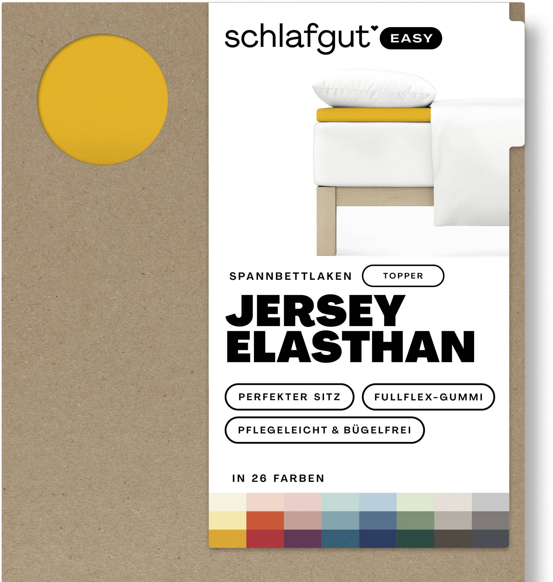 Schlafgut Spannbettlaken »EASY Jersey Elasthan Topper« von Schlafgut