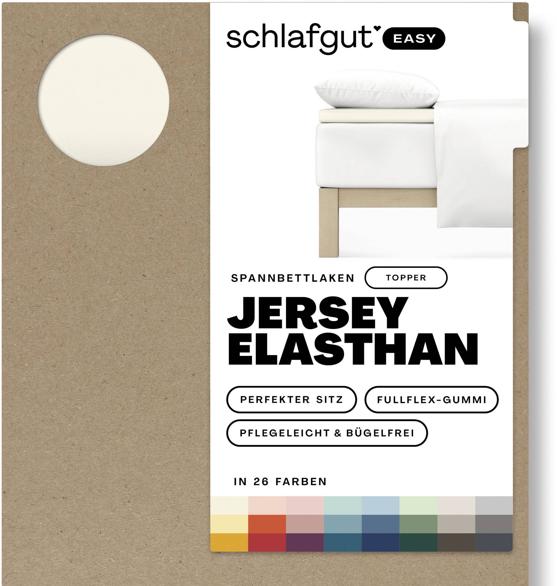 Schlafgut Spannbettlaken »EASY Jersey Elasthan Topper« von Schlafgut