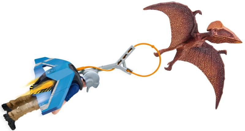 Schleich® Spielfigur »DINOSAURS, Jetpack Verfolgung (41467)«, mit besonderem Flugsaurier von Schleich®