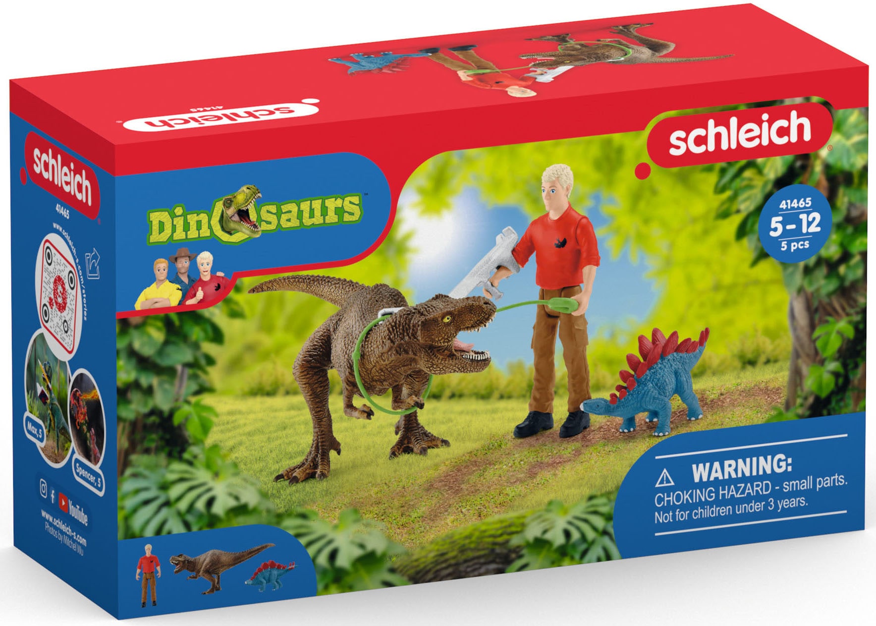 Schleich® Spielfigur »DINOSAURS, Tyrannosaurus Rex Angriff (41465)«, (Set) von Schleich®