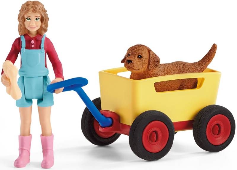 Schleich® Spielfigur »FARM WORLD, Bollerwagen-Ausflug (42543)« von Schleich®