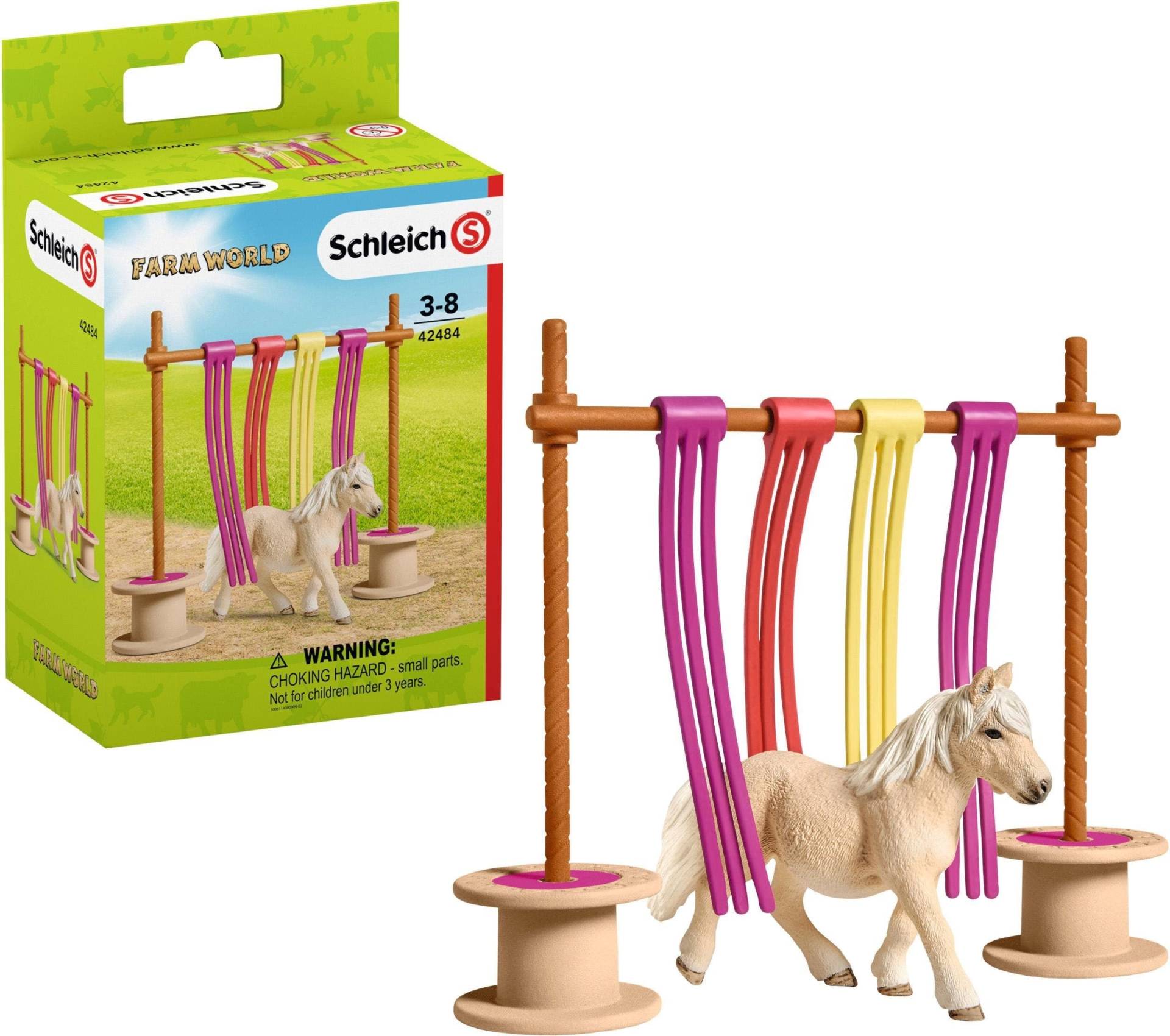 Schleich® Spielfigur »FARM WORLD, Pony Flattervorhang (42484)« von Schleich®