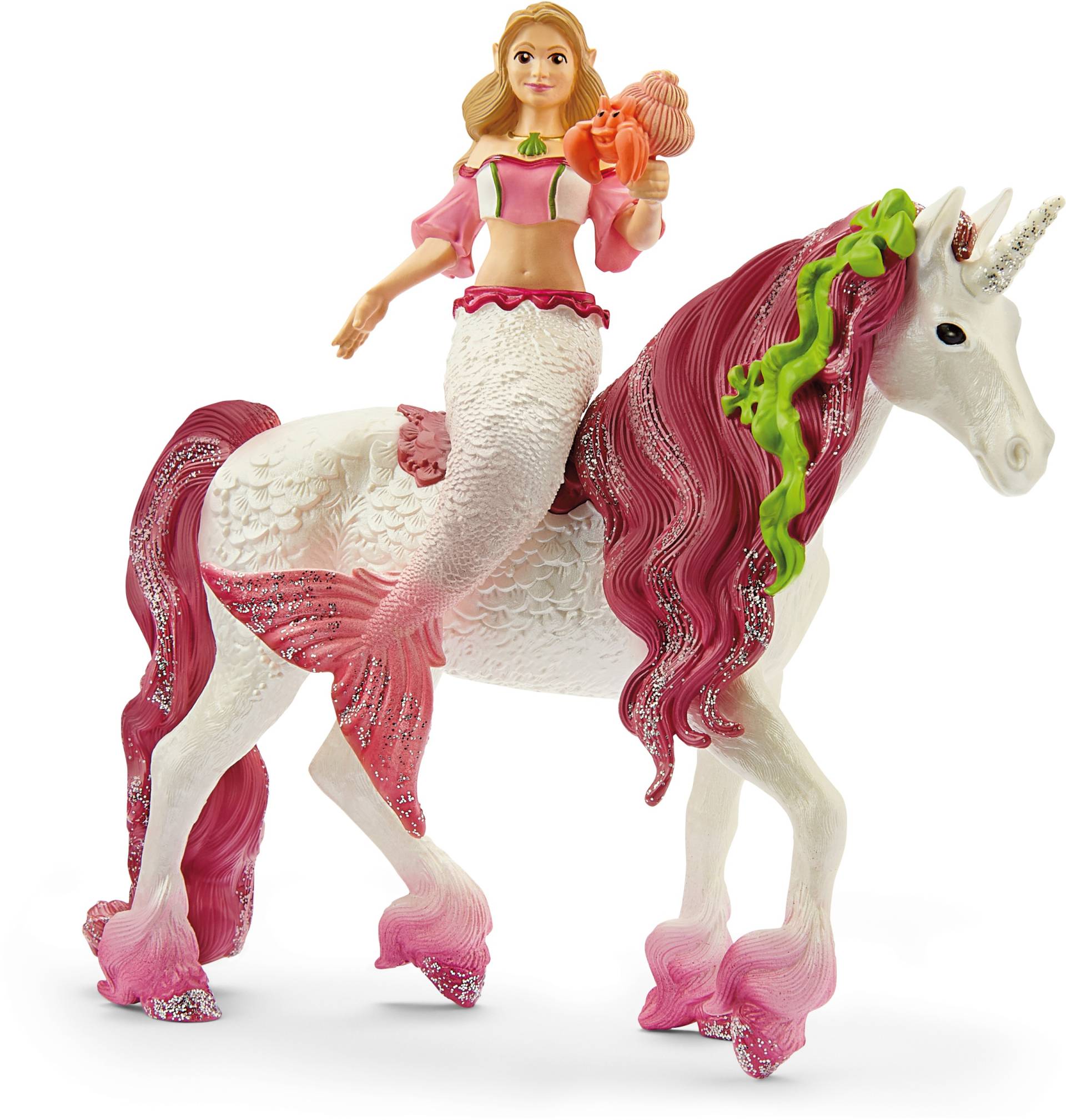 Schleich® Spielfigur »BAYALA®, Meerjungfrau-Feya auf Unterwassereinhorn (70593)« von Schleich®