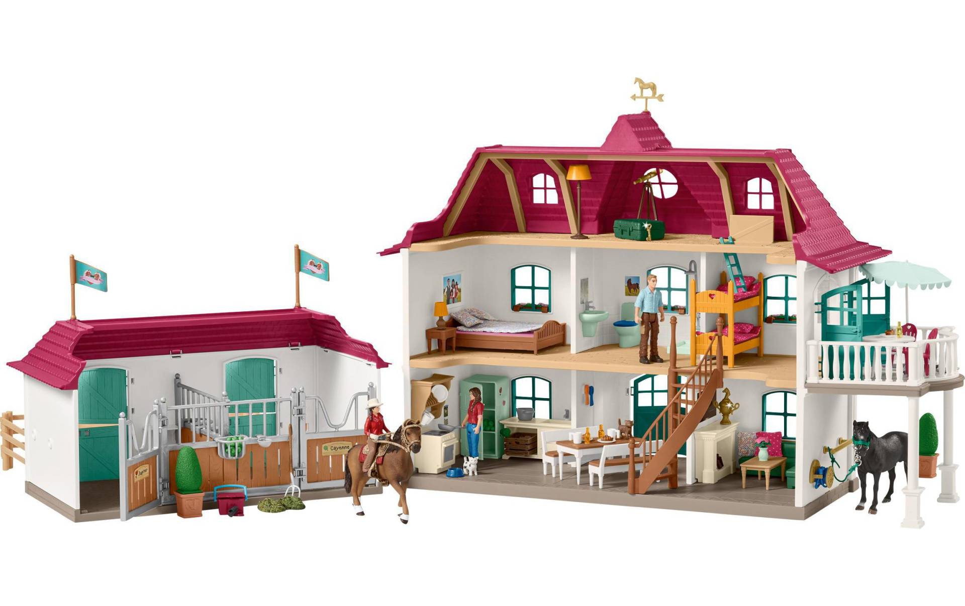 Schleich® Spielwelt »Horse Club Grosser Pferdehof mit Wohnhaus« von Schleich®