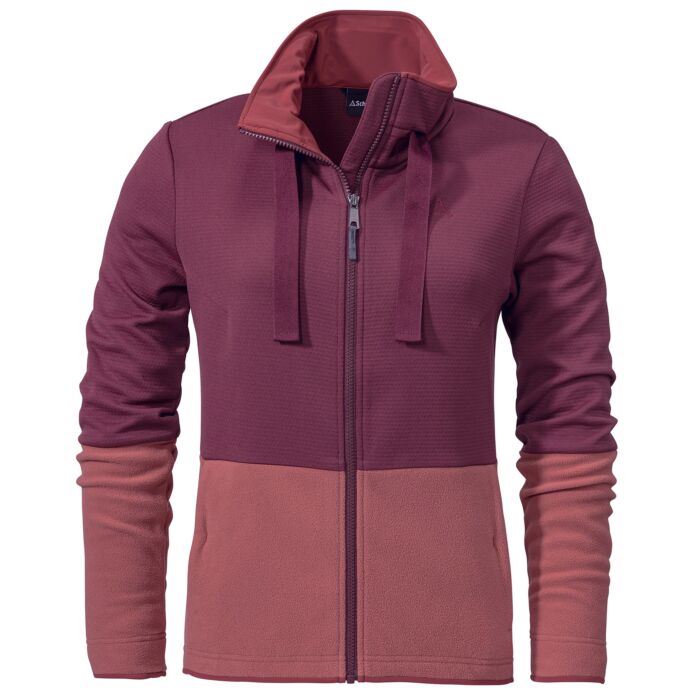 Schöffel Damen Fleecejacke Pelham L, bordeaux, 38 von Schöffel