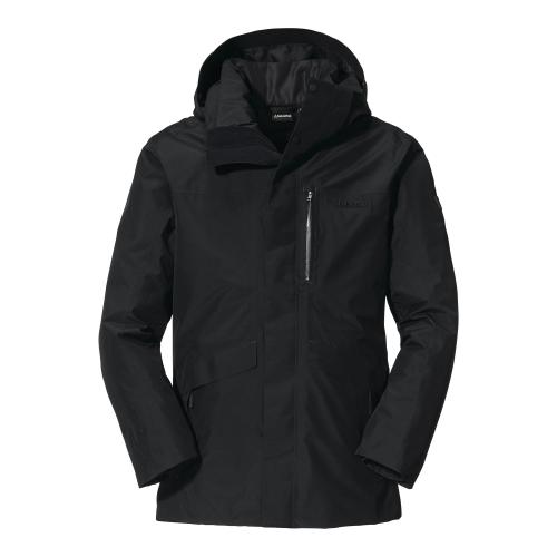 Schöffel Doppeljacke 3in1 Parka Warschau M - schwarz (Grösse: 46) von Schöffel