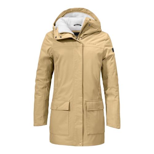 Schöffel Ins. Parka Rotterdam L - beige (Grösse: 42) von Schöffel