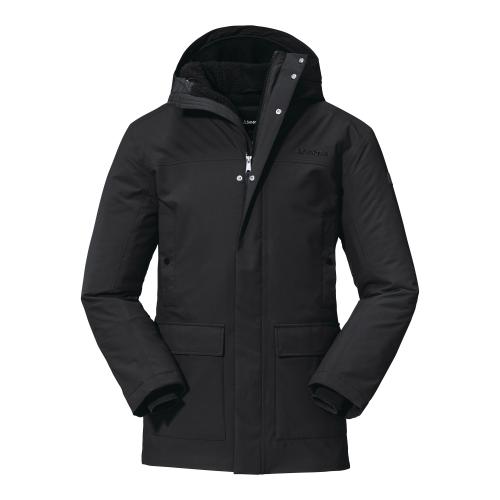 Schöffel Parka / Mäntel Ins. Parka Rotterdam M - schwarz (Grösse: 60) von Schöffel