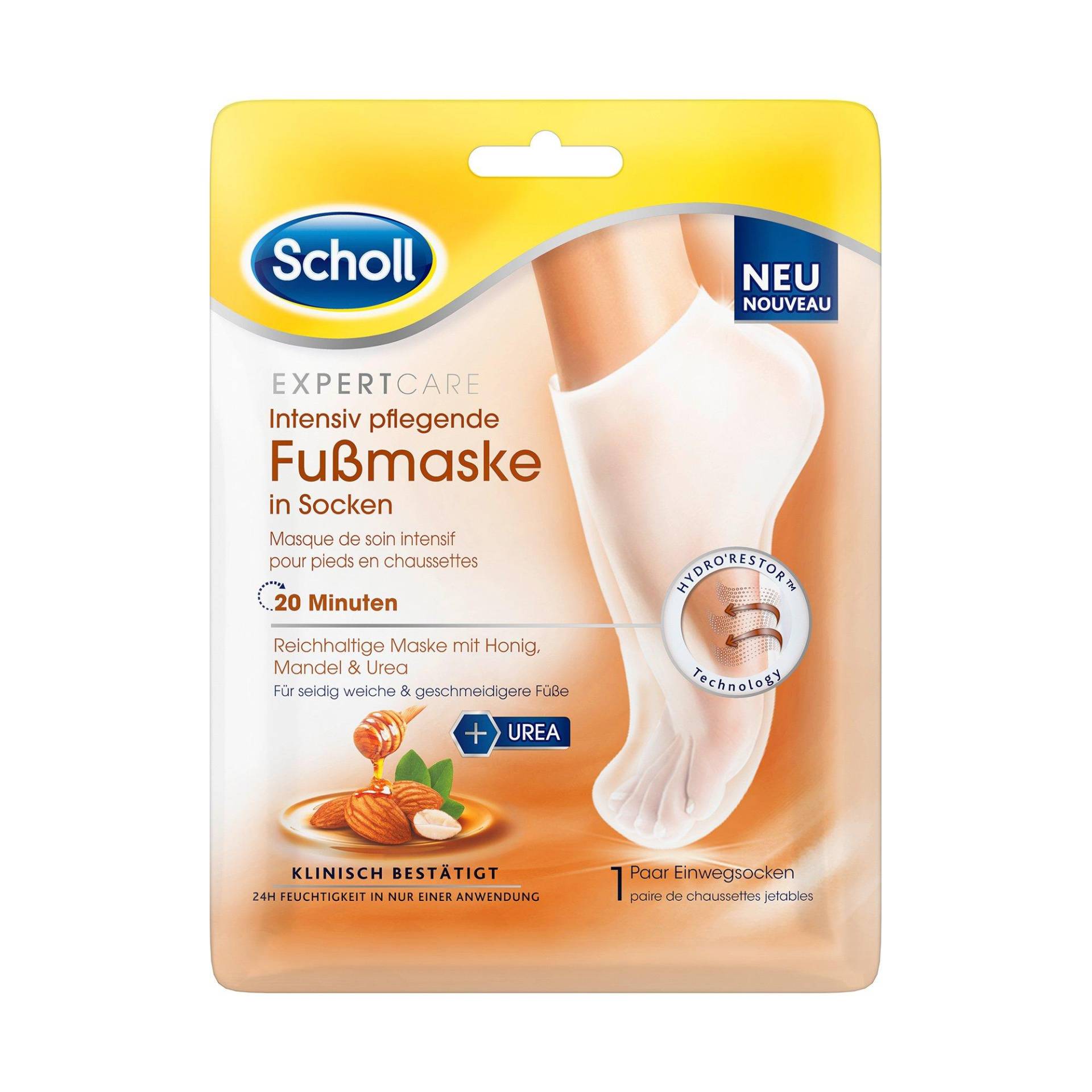 Expertcare Reichhaltige Fussmaske Mit Honig, Mandel & Urea Damen  1 Coppia von Scholl