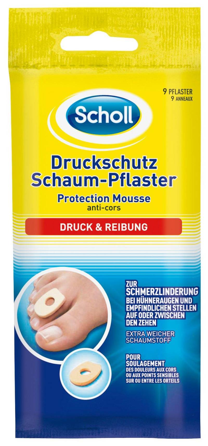 Druckschutz-schaum Pflaster Damen  9 Stück von Scholl