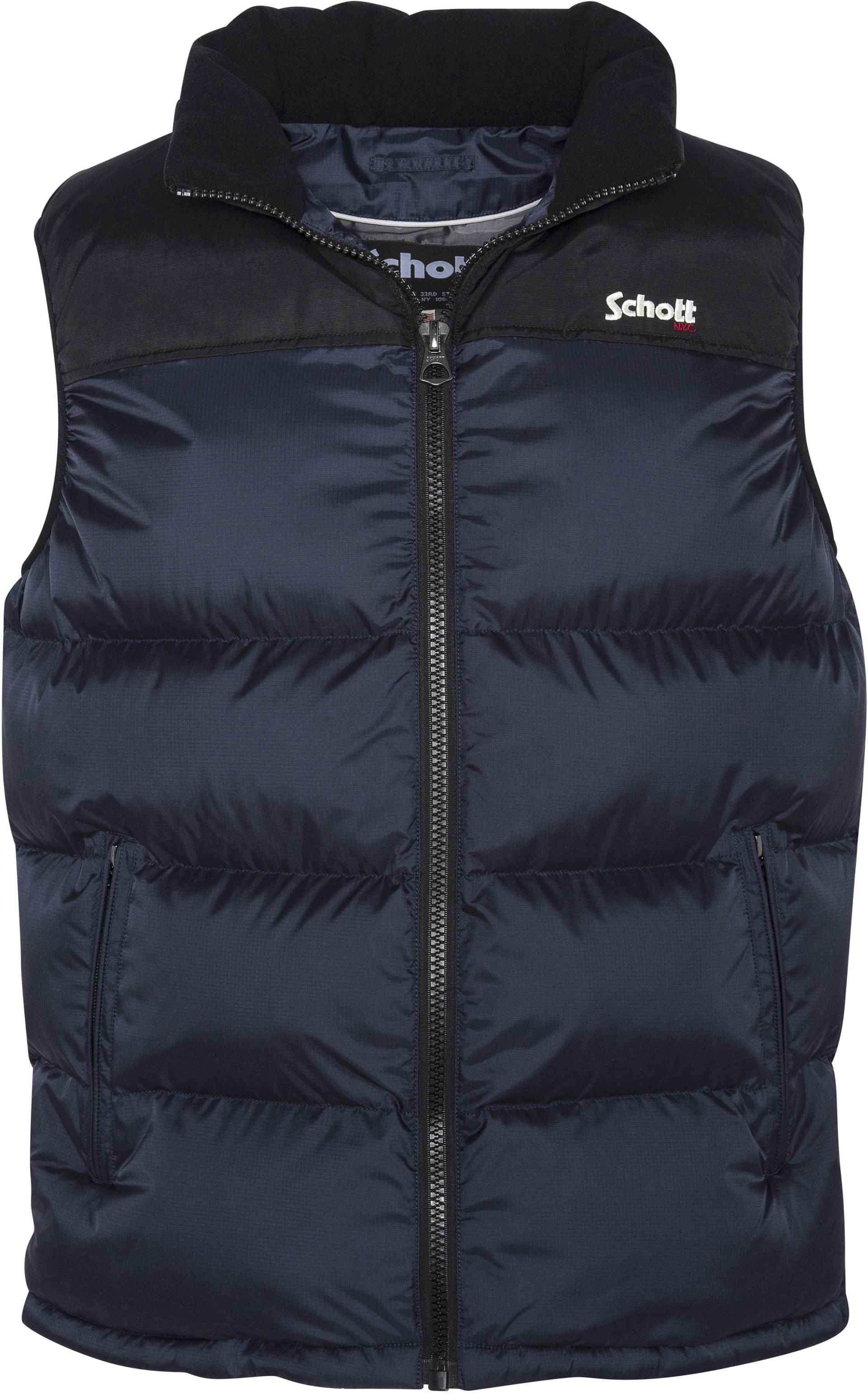Schott NYC Steppweste, mit dezenter Logostickerei Schott NYC Steppweste, mit dezenter Logostickerei von Schott NYC