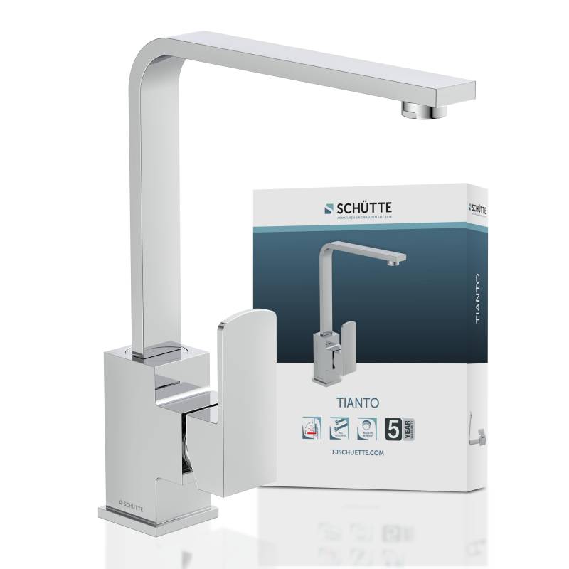 Schütte Spültischarmatur »Tianto«, 360° schwenkbarer Wasserhahn, Mischbatterie, Chrom, Hochdruck von Schütte