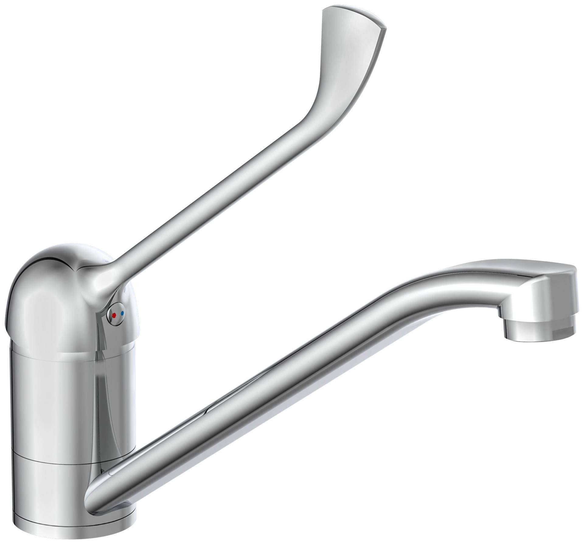 Schütte Spültischarmatur »Waldo«, Wasserhahn mit verlängertem Hebel, 150° schwenkbar, Chrom, Hochdruck Schütte Spültischarmatur »Waldo«, Wasserhahn mit verlängertem Hebel, 150° schwenkbar, Chrom, Hochdruck von Schütte