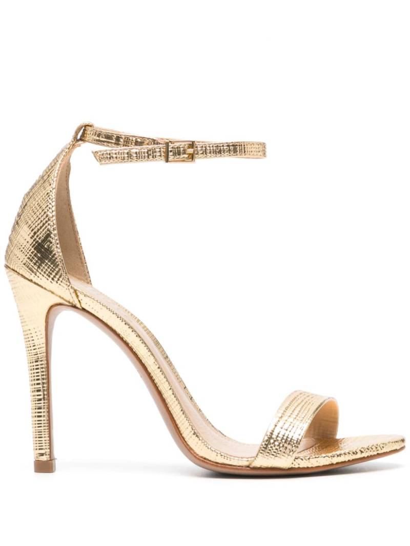 Schutz 100mm metallic-finish sandals - Gold von Schutz