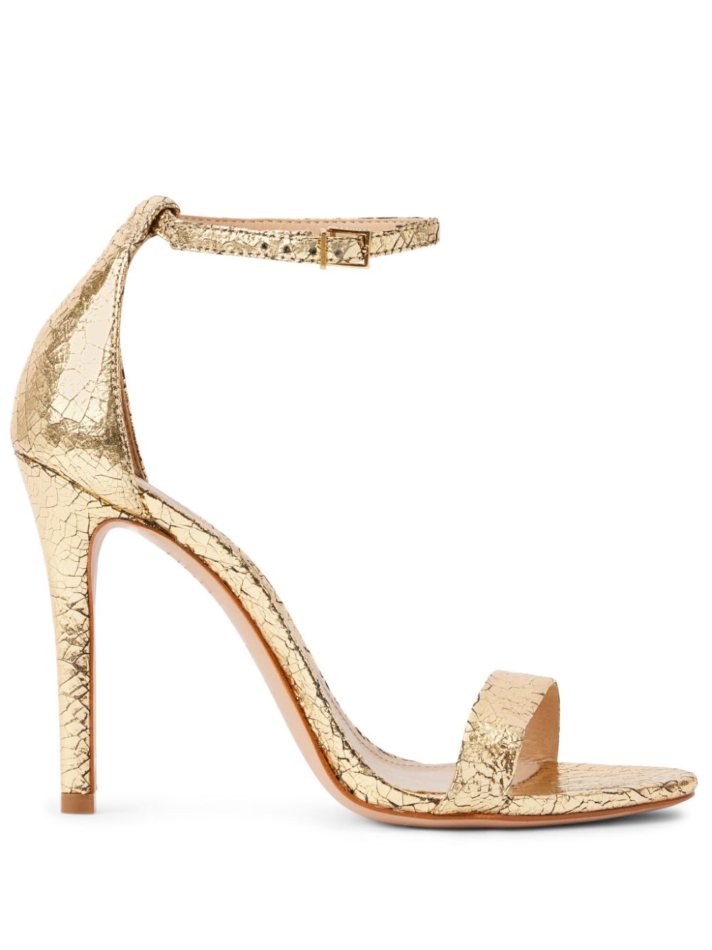 Schutz Gisele 105mm metallic-finish sandals - Gold von Schutz