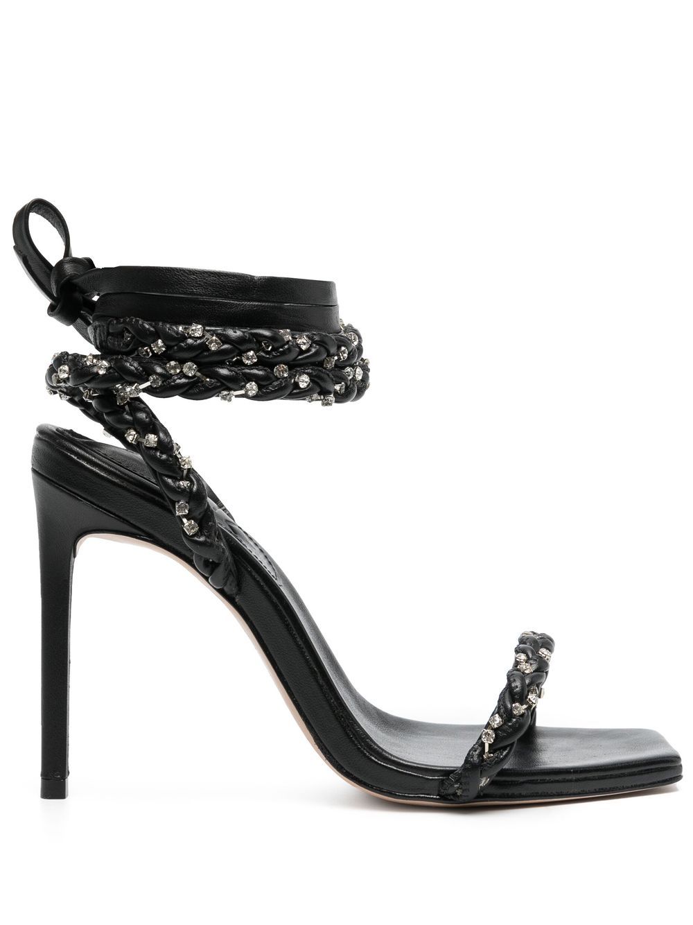 Schutz braided-detail leather sandals - Black von Schutz