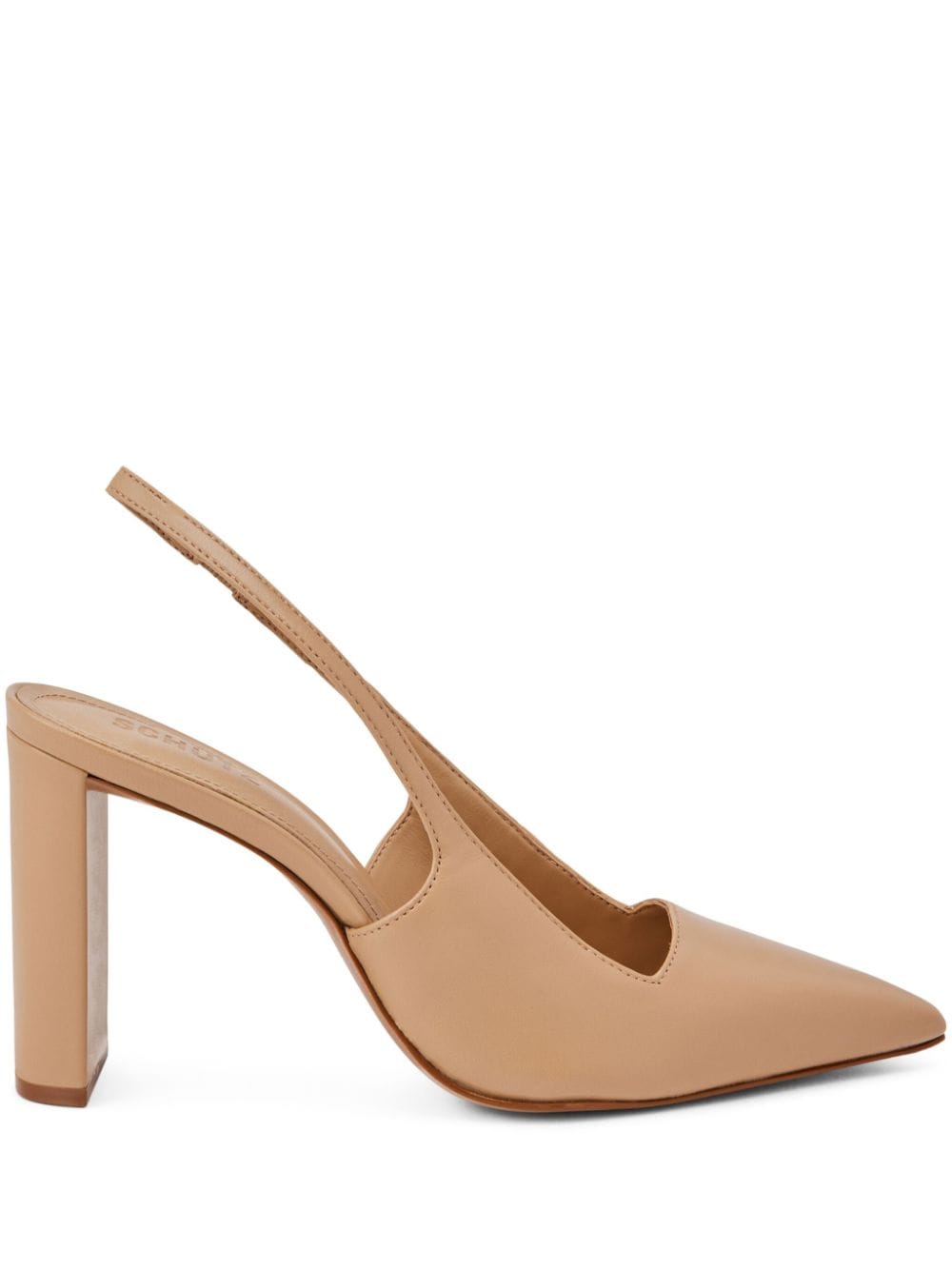 Schutz pointed-toe slingback leather pumps - Neutrals von Schutz