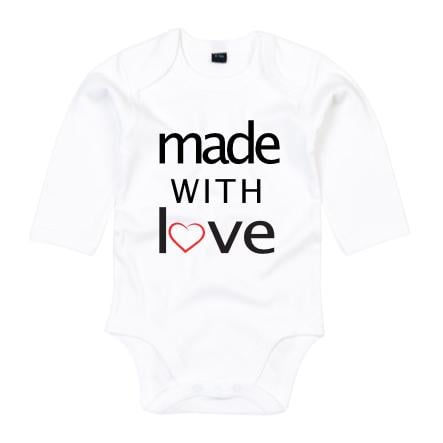 Schwesternuhr Baby-Body Made With Love von Schwesternuhr