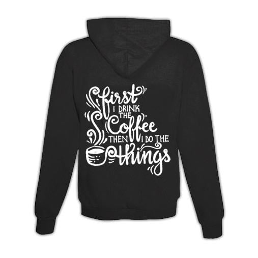 Schwesternuhr Hoodie mit Zipper Coffee Unisex von Schwesternuhr