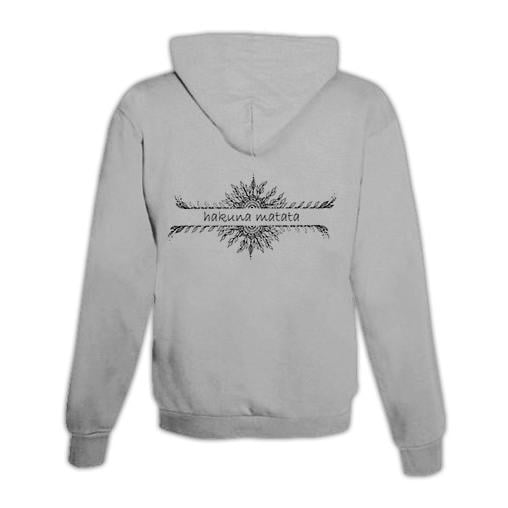 Schwesternuhr Hoodie mit Zipper Hakuna matata Unisex von Schwesternuhr