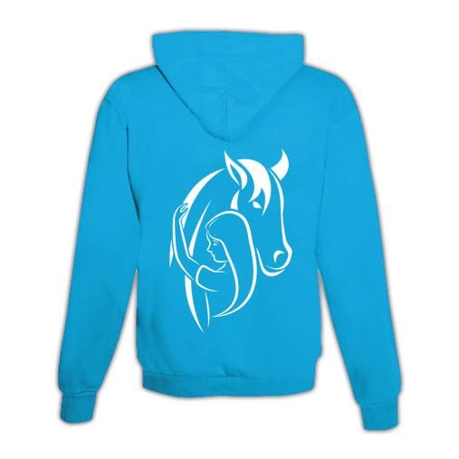 Schwesternuhr Hoodie mit Zipper Horse & Love Unisex von Schwesternuhr