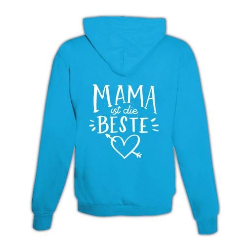 Schwesternuhr Hoodie mit Zipper Mama ist die Beste Unisex von Schwesternuhr