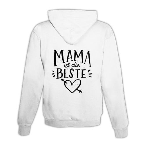 Schwesternuhr Hoodie mit Zipper Mama ist die Beste Unisex von Schwesternuhr