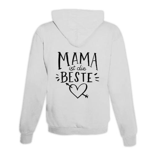 Schwesternuhr Hoodie mit Zipper Mama ist die Beste Unisex von Schwesternuhr