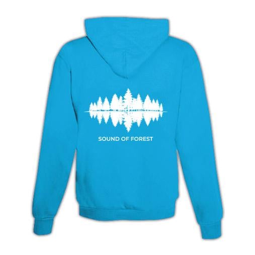 Schwesternuhr Hoodie mit Zipper Sound of Forest Unisex von Schwesternuhr