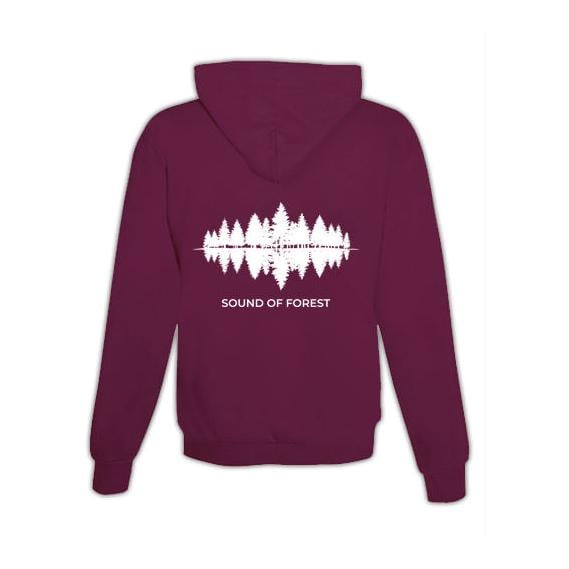 Schwesternuhr Hoodie mit Zipper Sound of Forest Unisex von Schwesternuhr