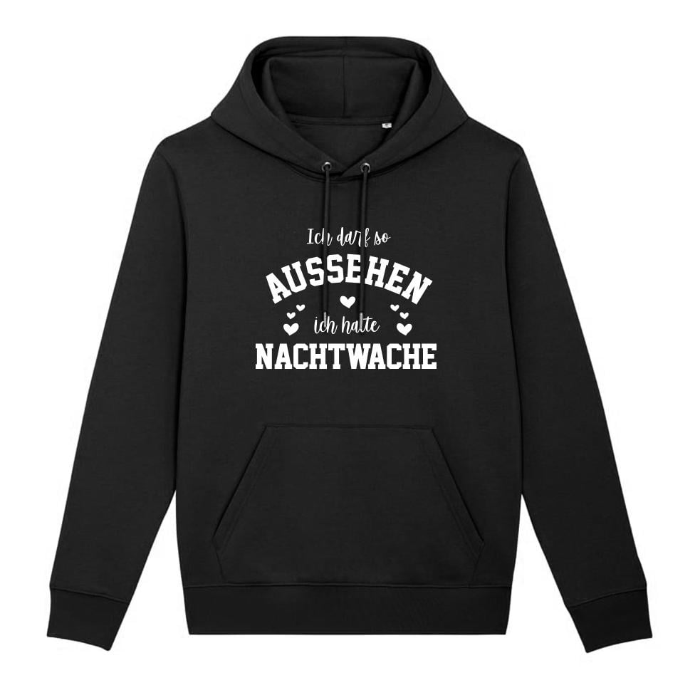 Schwesternuhr Ich hatte Nachtwache Bio Hoodie Unisex von Schwesternuhr