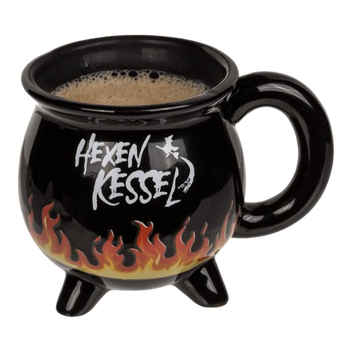 Schwesternuhr Tasse Hexenkessel von Schwesternuhr