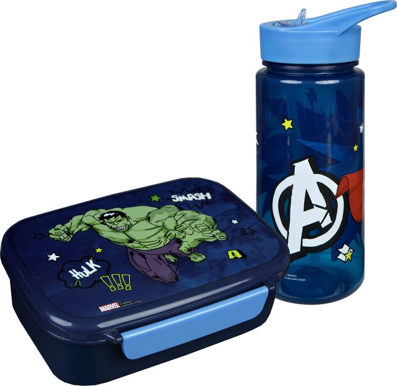 Scooli Lunchbox »Brotzeitdose & Trinkflasche, Avengers«, (Set, 2 tlg.), mit Trinkflasche von Scooli