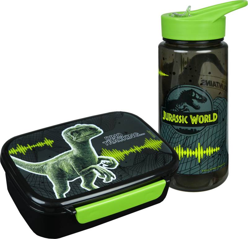 Scooli Lunchbox »Brotzeitdose & Trinkflasche, Jurassic World«, (Set, 2 tlg.), mit Trinkflasche von Scooli