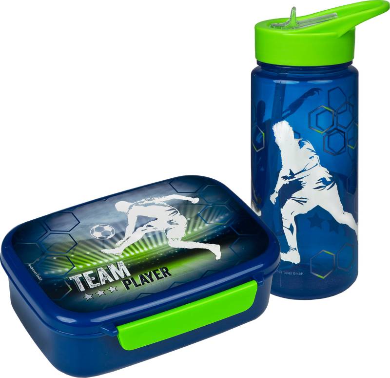 Scooli Lunchbox »Brotzeitdose & Trinkflasche, Team Player«, (Set, 2 tlg.), mit Trinkflasche von Scooli