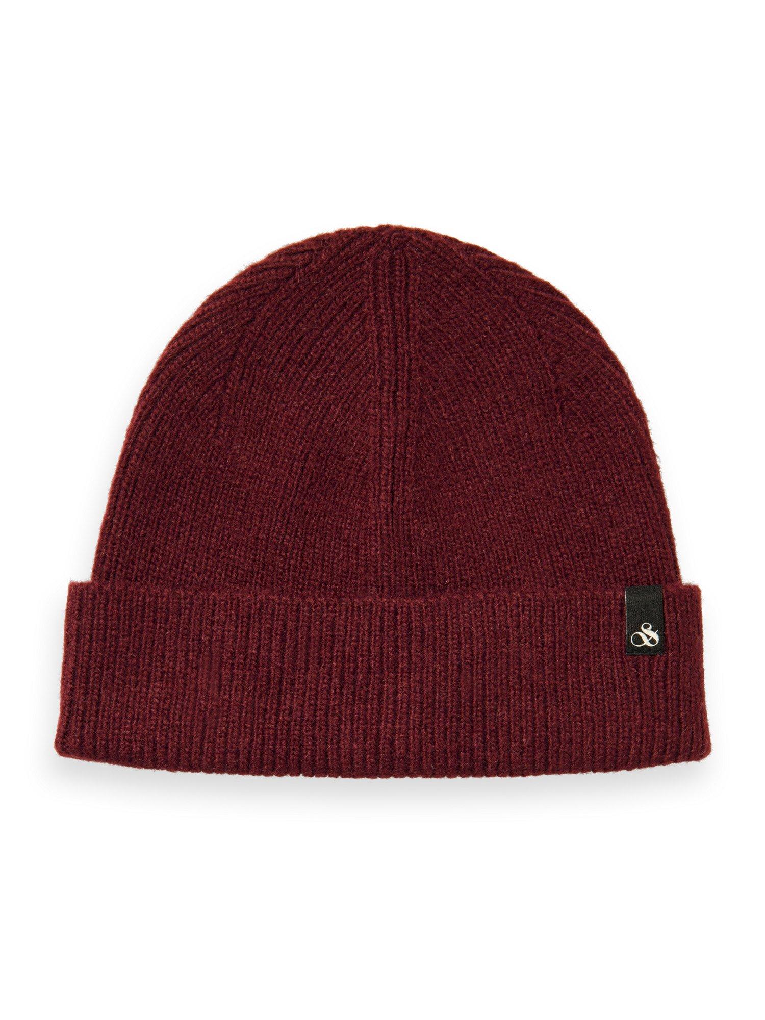 Mütze Bequem Sitzend-rib Knit Beanie Herren Rot ONE SIZE von Scotch & Soda