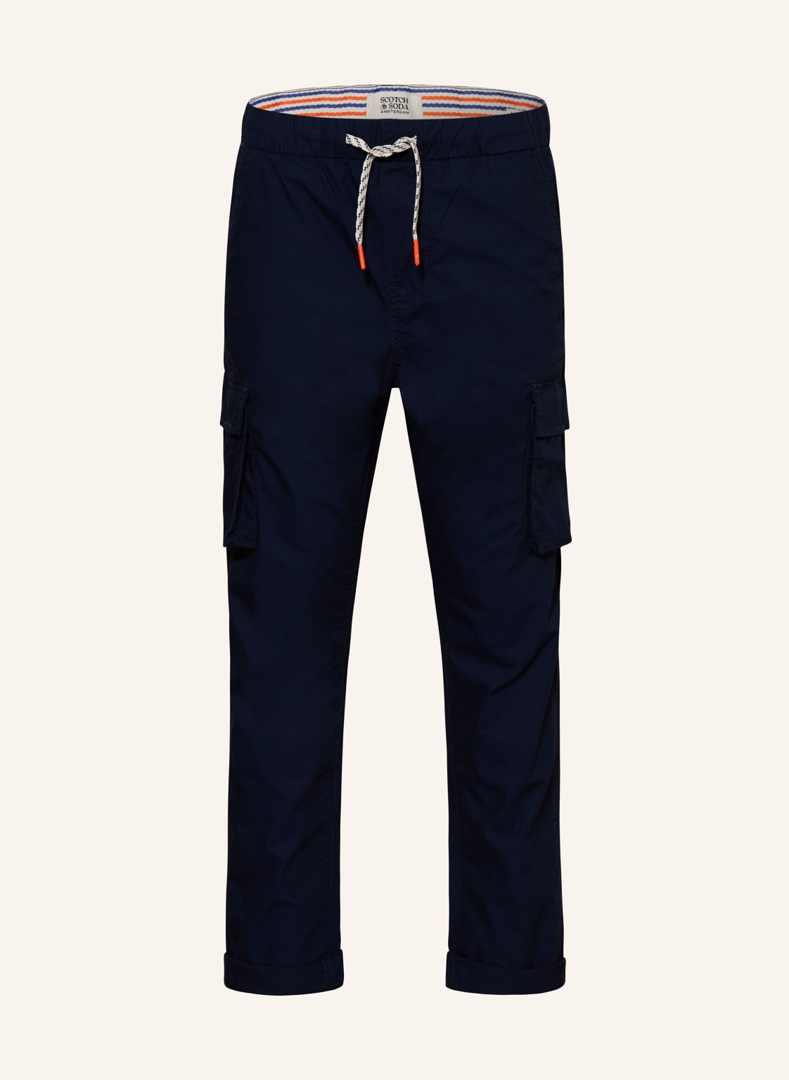 Scotch & Soda Cargohose Loose Tapered Fit blau von Scotch & Soda