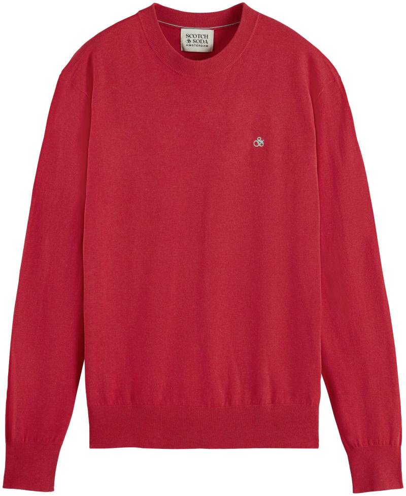 Scotch & Soda Rundhalspullover »Essentials - Ecovero viscose-blend crewneck pullover« von Scotch & Soda